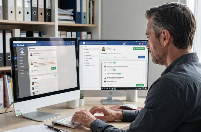 Un administrateur utilisant l'outil Admin Assist de Facebook pour modérer automatiquement son groupe