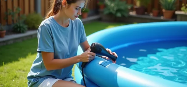 Astuces pratiques pour gonfler une piscine rapidement avec un sèche-cheveux